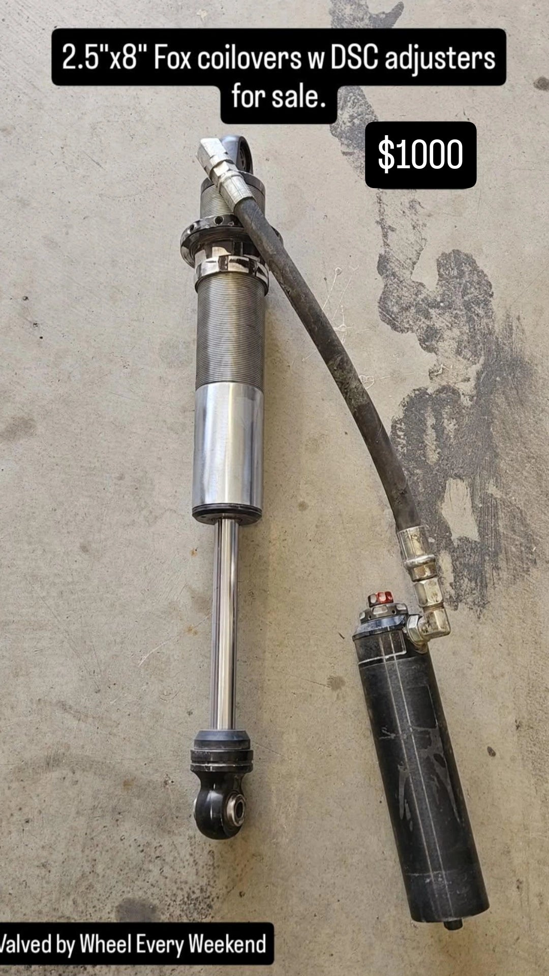 Fox 2.5"x8" Coilovers with DSC adjusters
